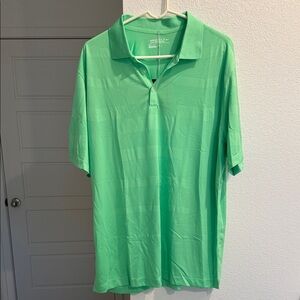 Nike Men's Light Green Polo Shirt Nike golf DRI FIT